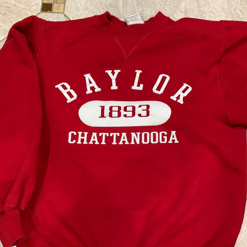 Red Baylor Crewneck Sweater